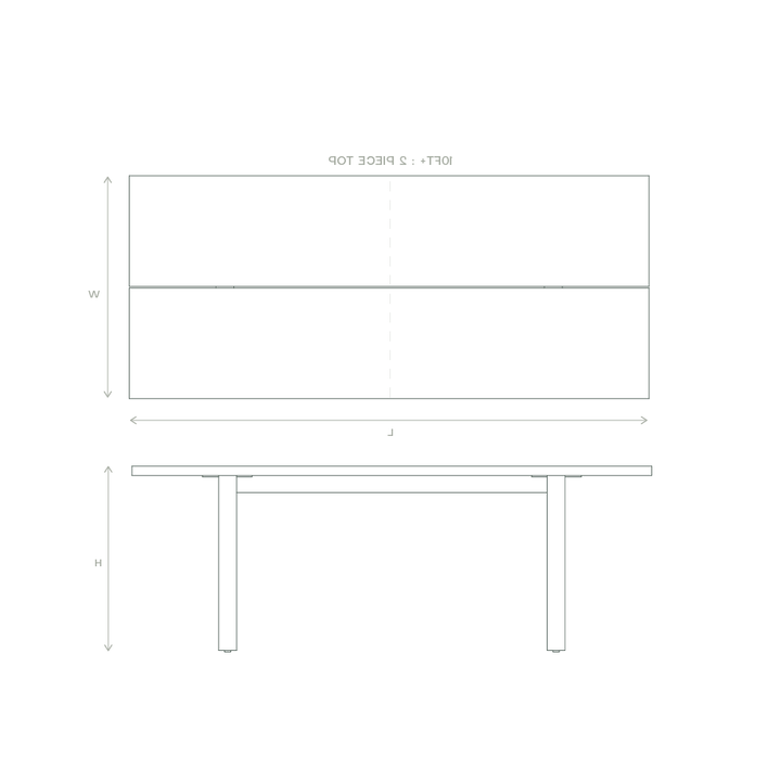 new rift dining table dimensions
